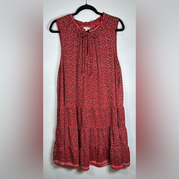 Max Studio Red Sleeveless Tiered Tunic/Dress. Size 2X. Great for Layering! - Picture 1 of 8